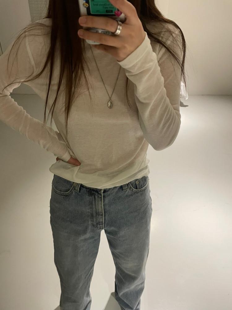 시스루 레이어드 티 (2col)