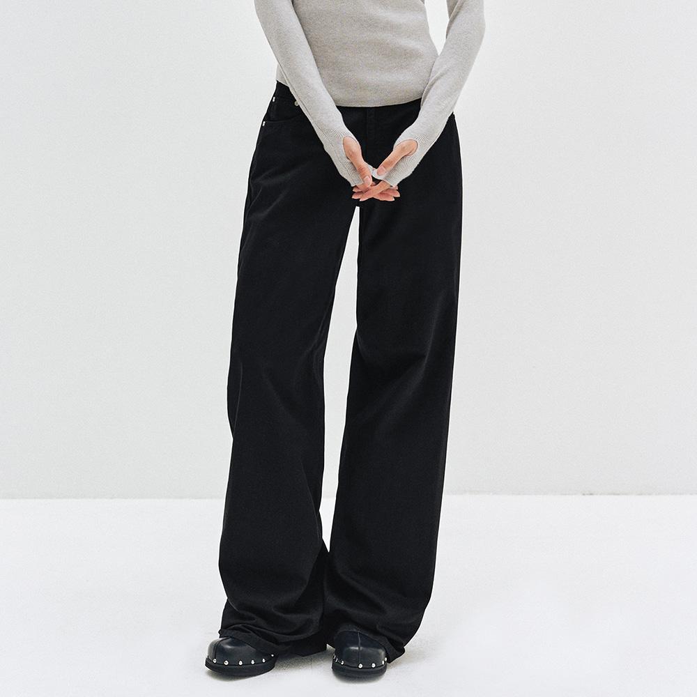 [바글이특가][W]Signature Low Rise Wide Jeans DCWPT004Black