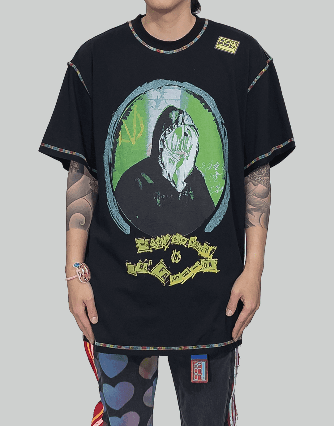 Our Face Rainbow Stitch T-shirt - OS