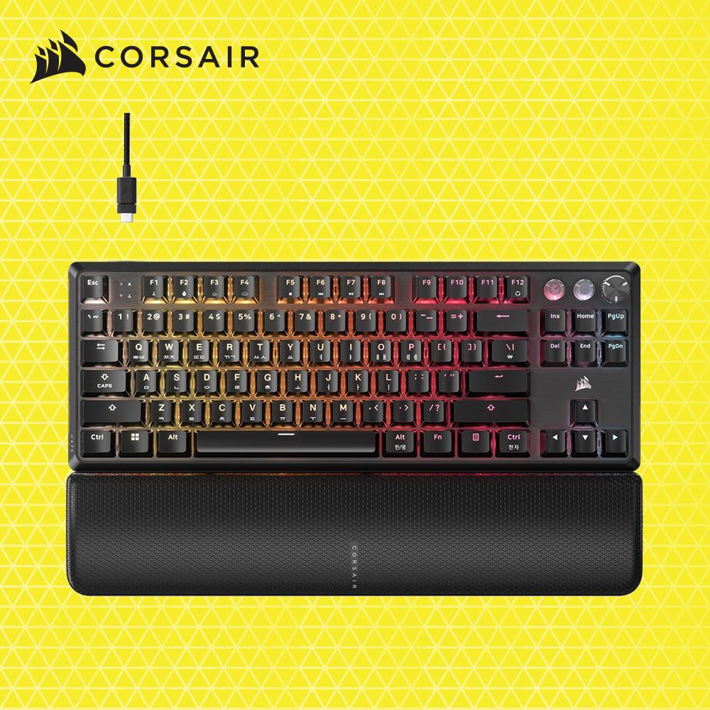 커세어 K70 PRO TKL MGX 래피드트리거 게이밍 기계식 키보드 블랙 마그네틱축