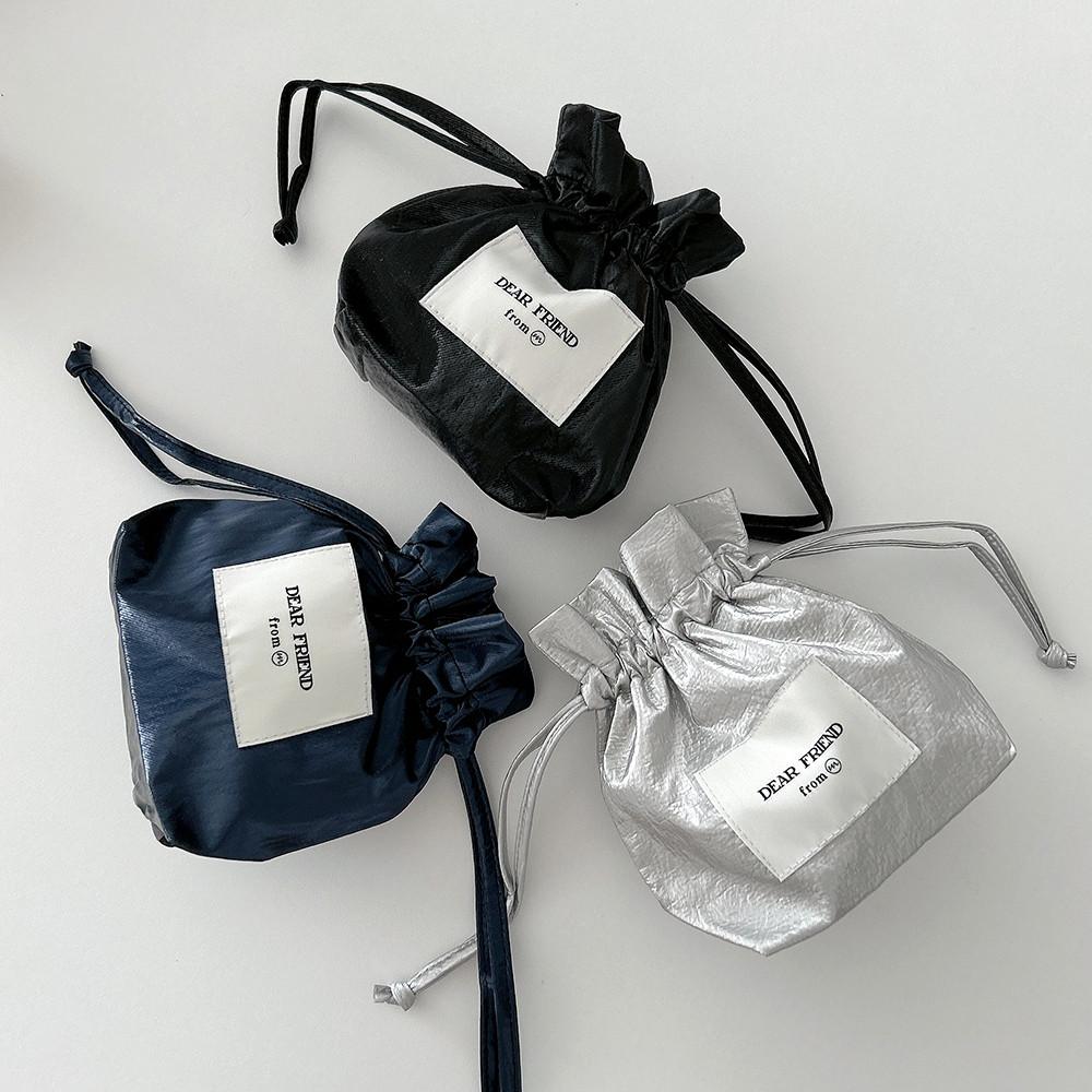 메탈릭 복조리 미니 파우치 3color