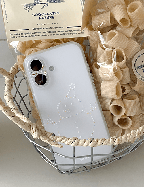 [made] snowman jelly case (반투명케이스)