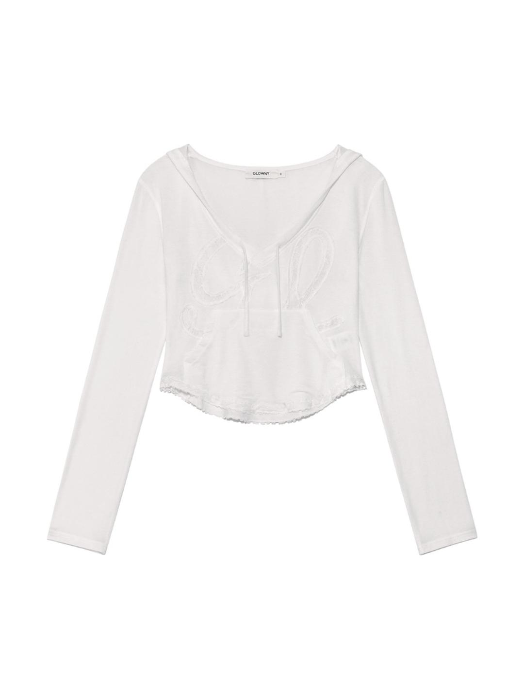 MUFFIN HOODIE TOP (WHITE)