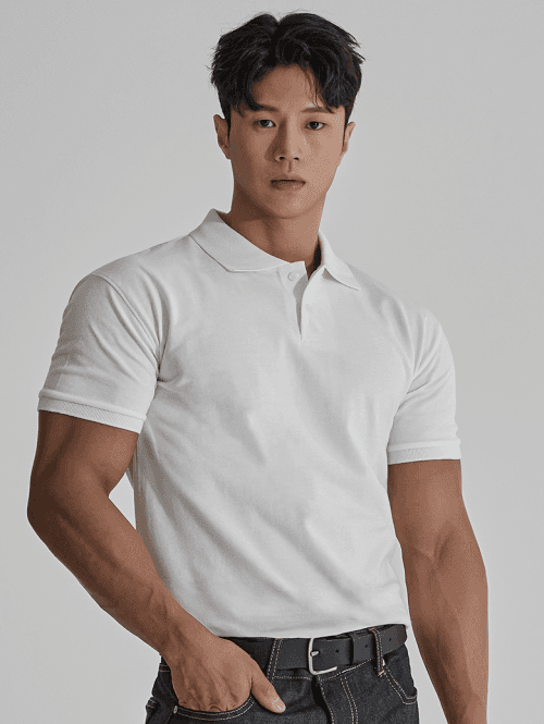 시그니처 코튼 머슬핏 카라티 NSPK01