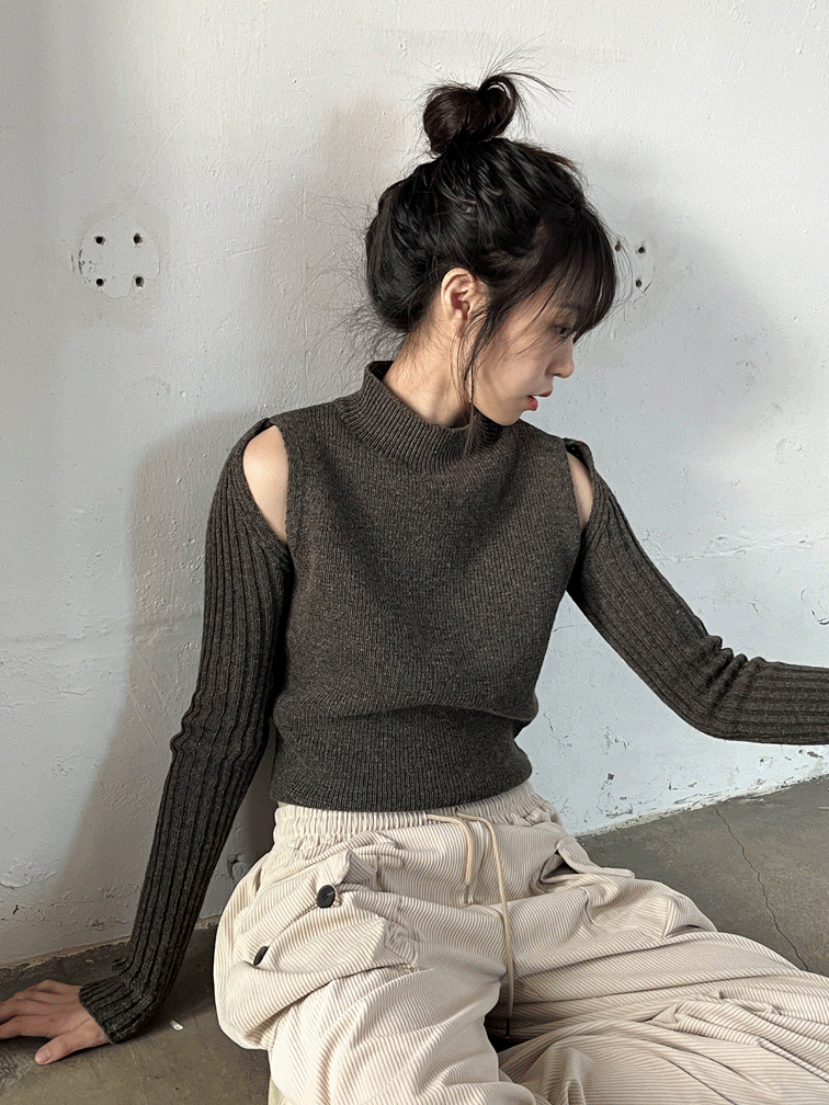 이프 어깨트임 하프폴라