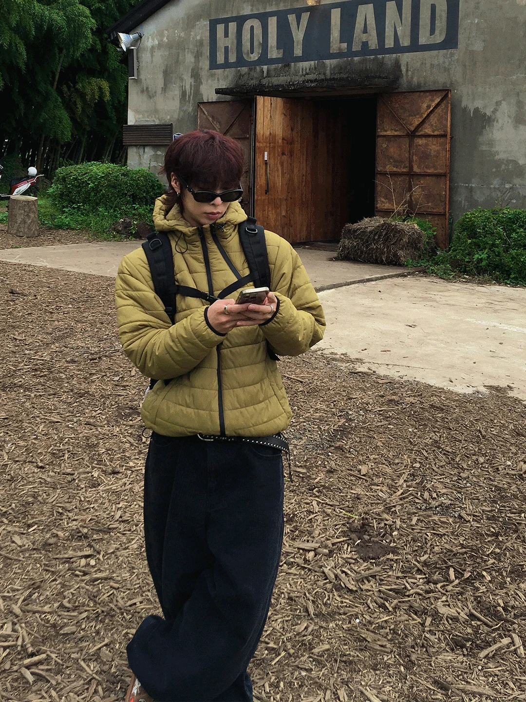 BW 매트 오블리크 지퍼 경량패딩