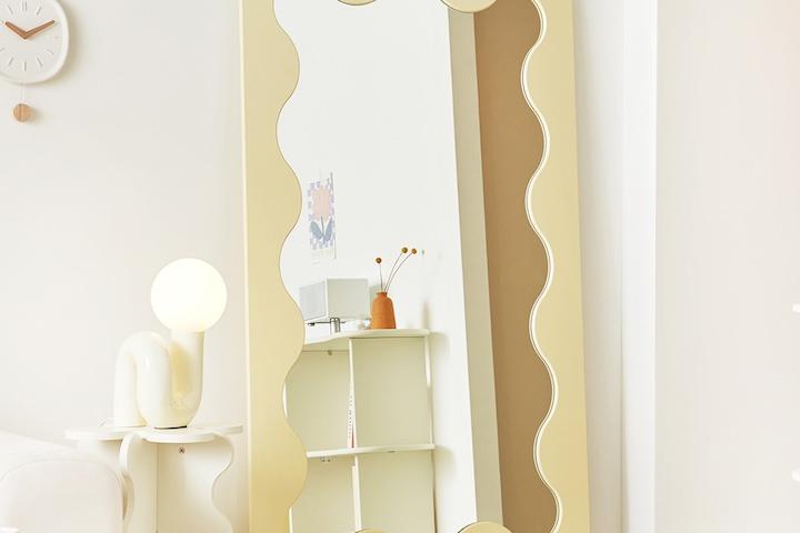 웨이브 물결 비정형 대형 전신거울 1000 (3colors)