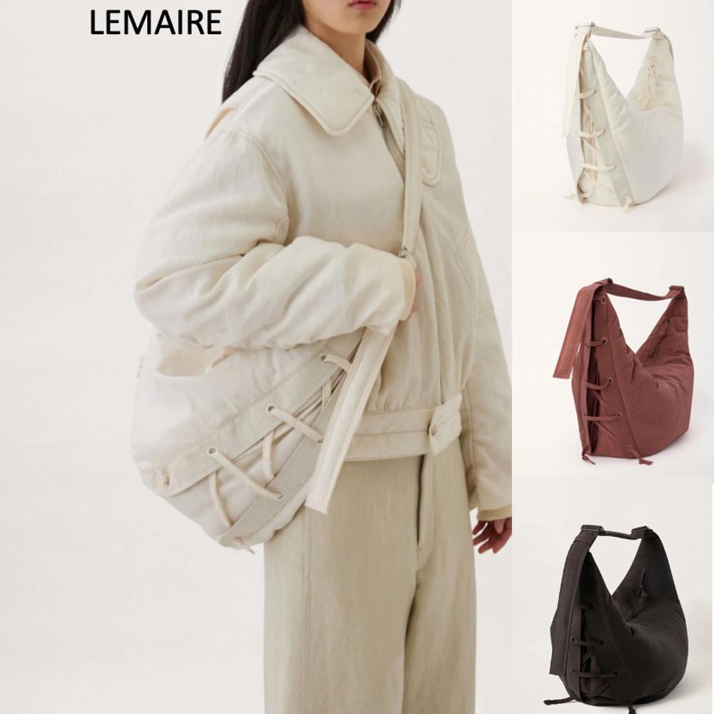 르메르 나일론 캔버스 소프트 게임백 화이트 브라운 블랙 BG298 LF845 보부상 가방