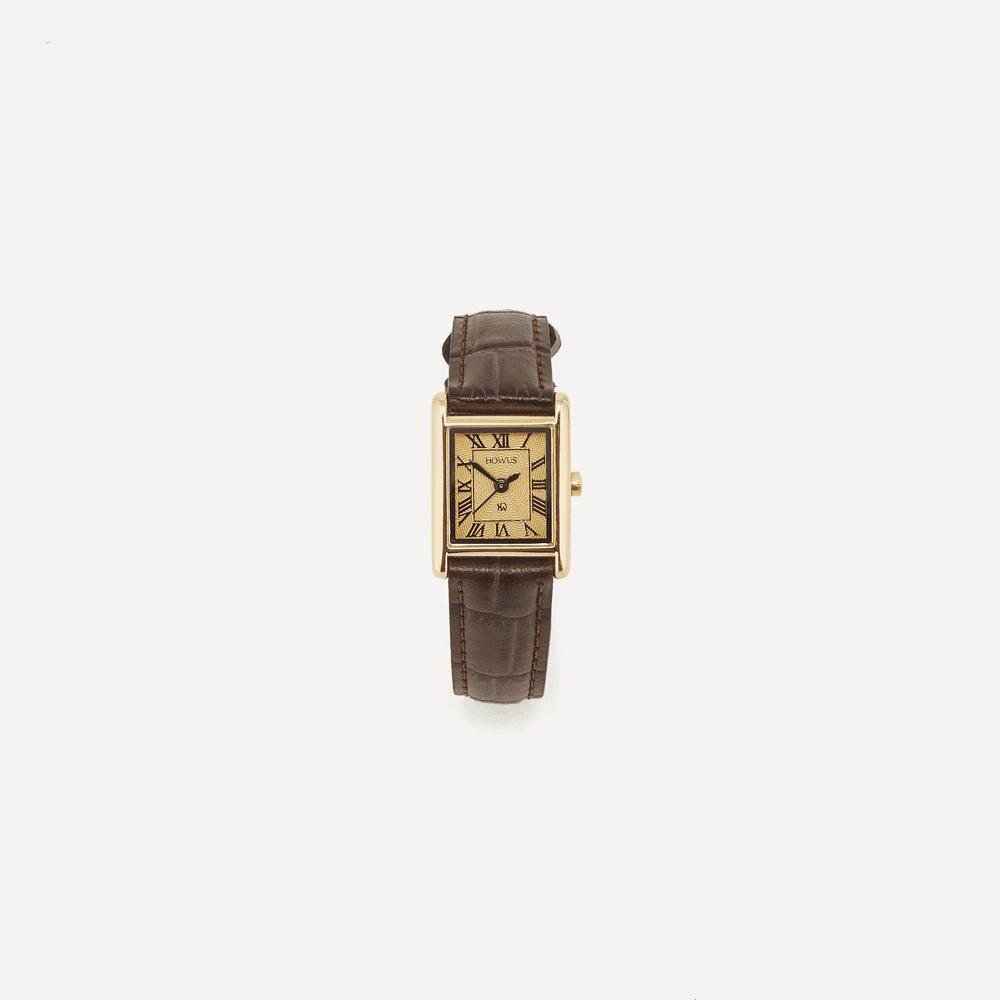 SQUARE CLASSIC WATCH (BROWN)
