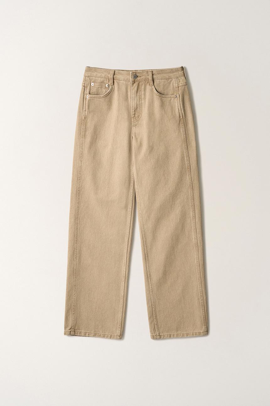[지나정 Pick]나이보더 워싱 데님팬츠 (Beige)