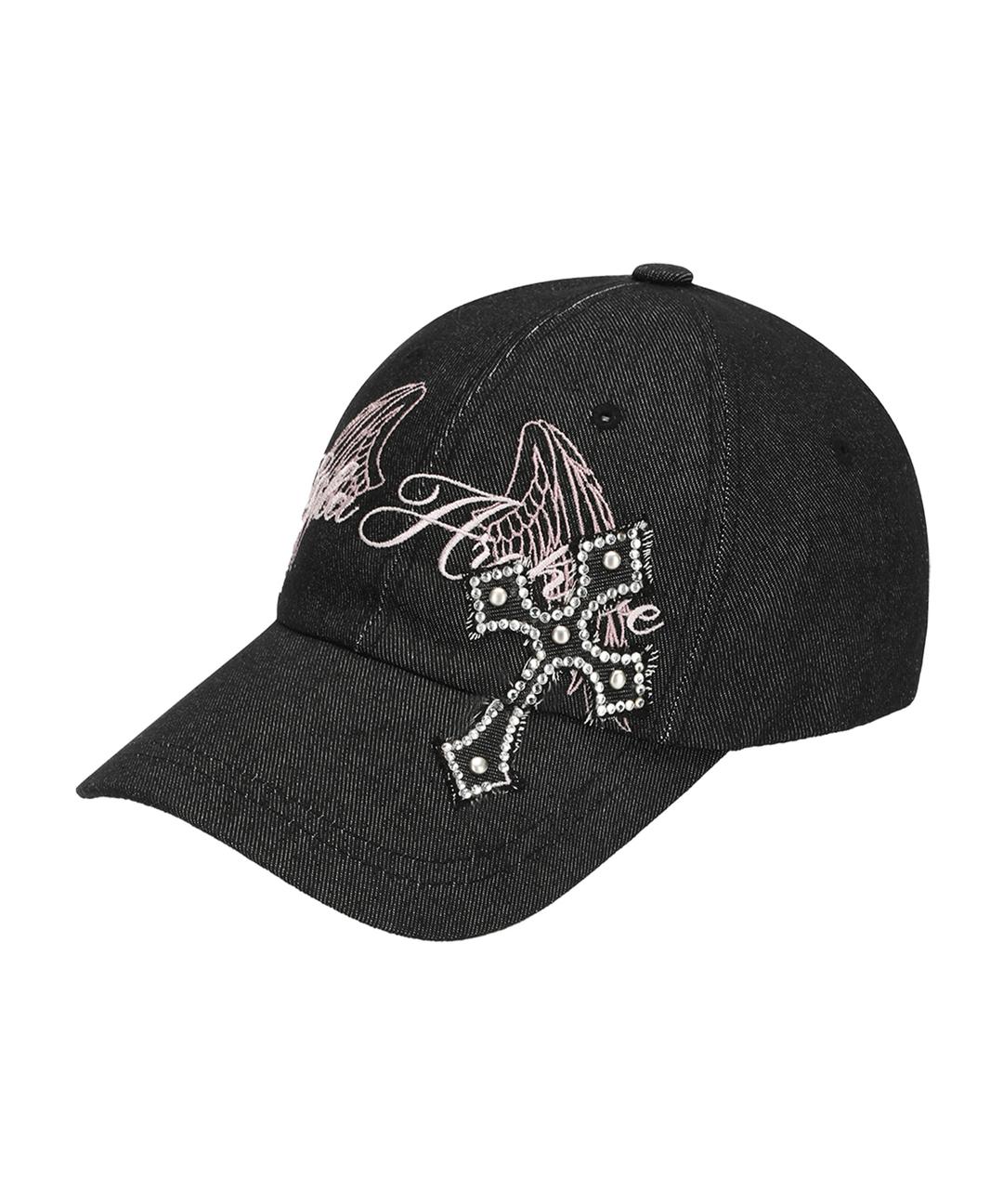 CROSS PATCHED WING BALLCAP_BLACK