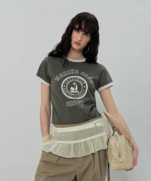 GROVE MARINE RINGER T-SHIRT (KHAKI)