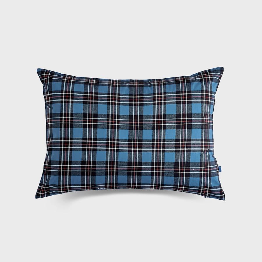 펑크 타탄체크 패턴 레이어드 베개커버 50X70 2material