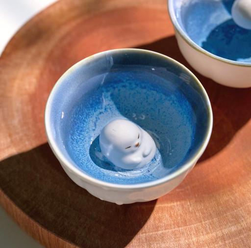 [집들이선물]따뜻한 온천에 물범 녹아내리잔 물물이 술잔