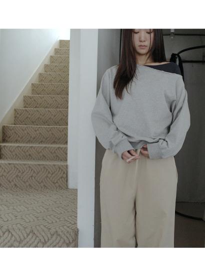 롱 러프 오프 맨투맨 (2c)
