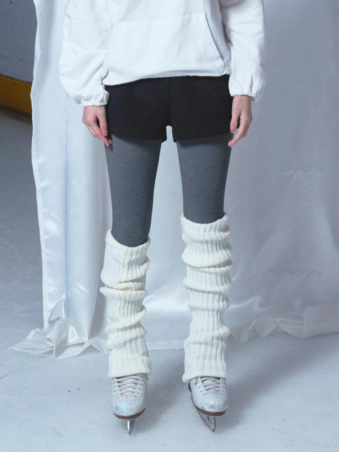 Micro Wool Shorts Black