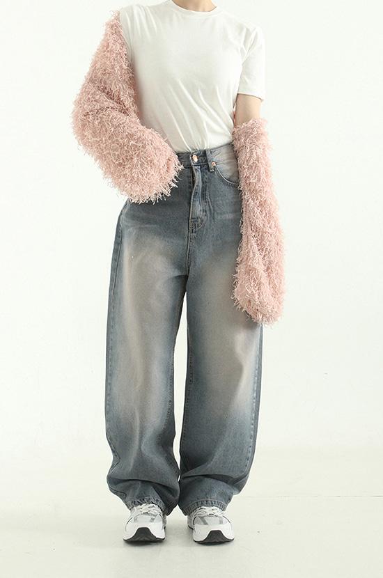 pink washed sandy jean