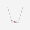 (W) Swarovski Mesmera Pendant Pink Rhodium Plated