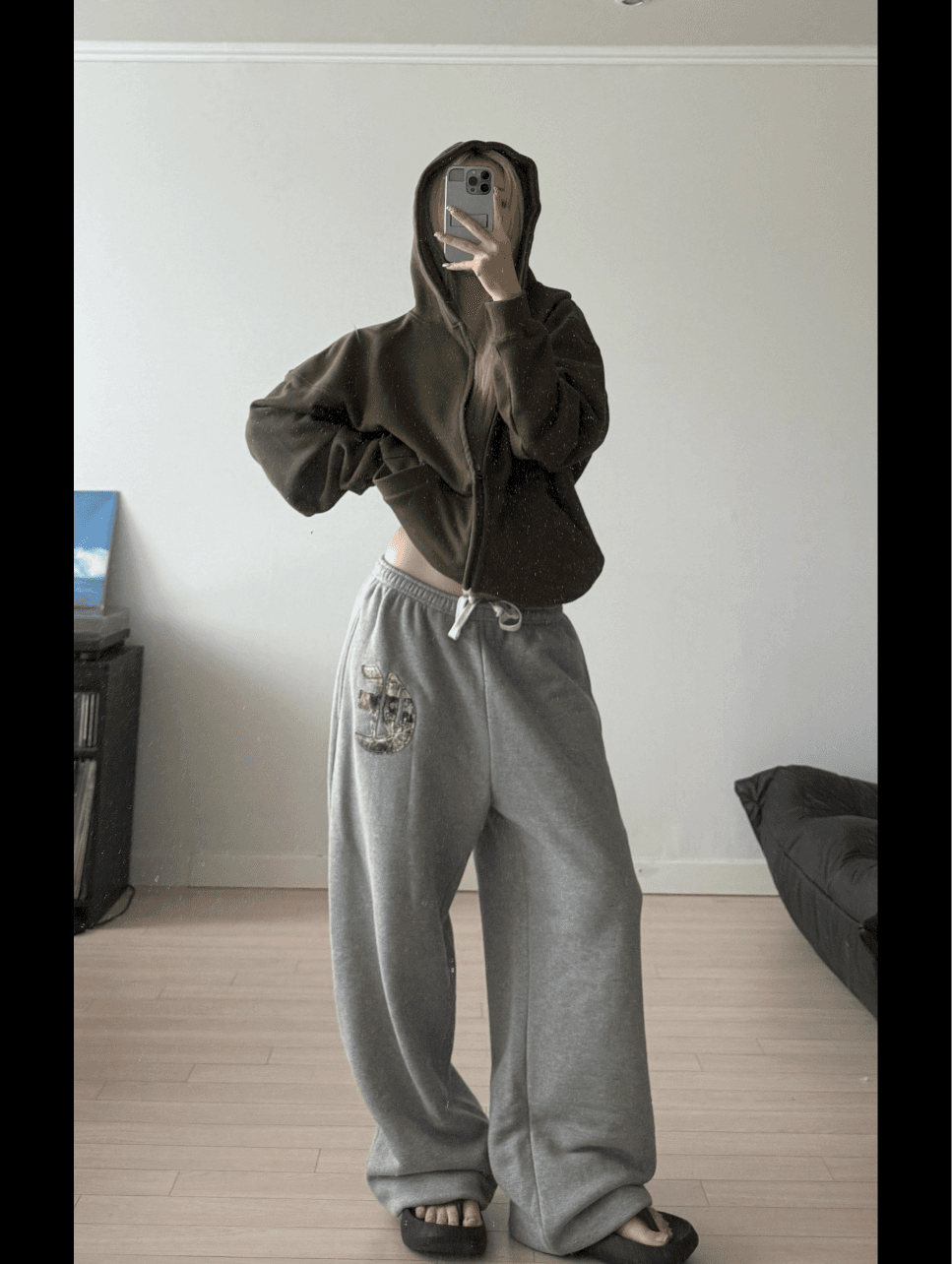 [ERTR] [3차] [NEEDLE 니들 X ERTR 콜라보 2차 ] Real Tree Applique Jogger Pants (Grey)