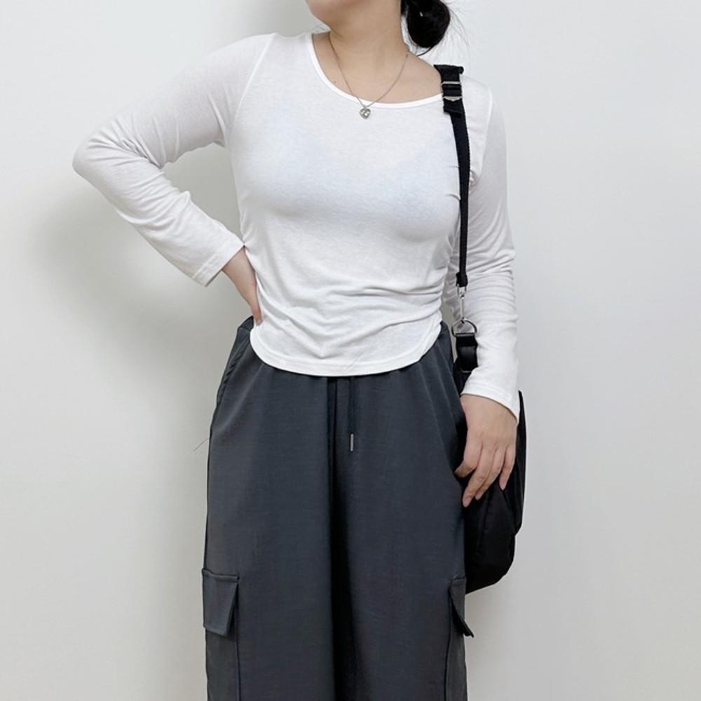 (바로발송) [자체제작] 몰랑 셔링 굴림티 [빅사이즈 55~88]