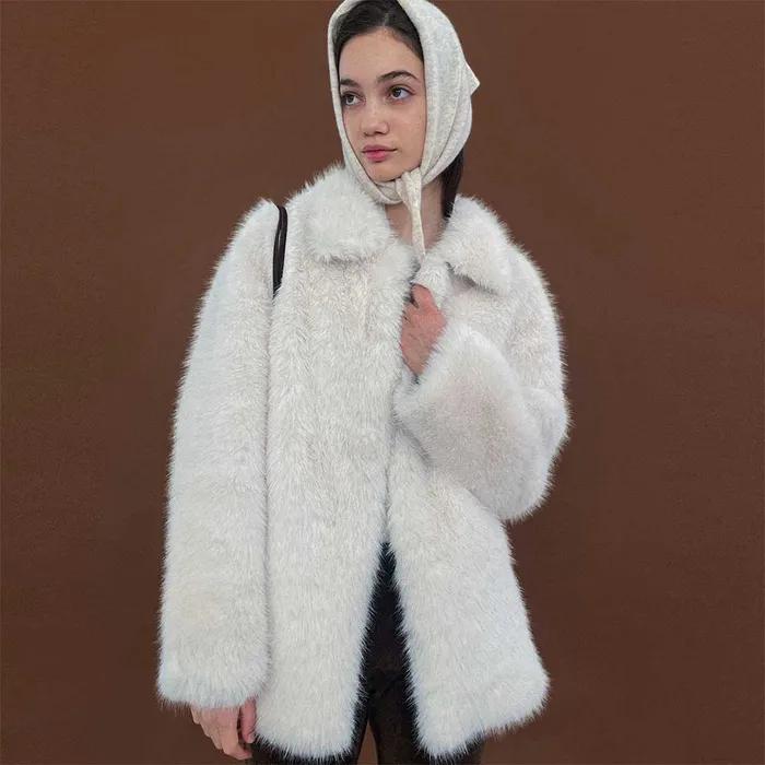 [1월 9일 순차발송][25 WINTER][SALT Label] BETTY HALF FUR COAT_IVORY