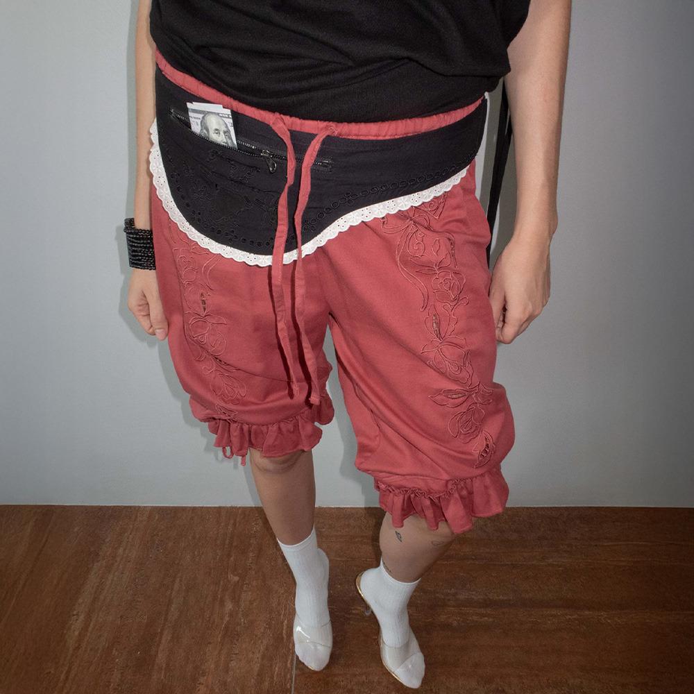 [25%쿠폰]Cottage Cotton Capri Pants Red