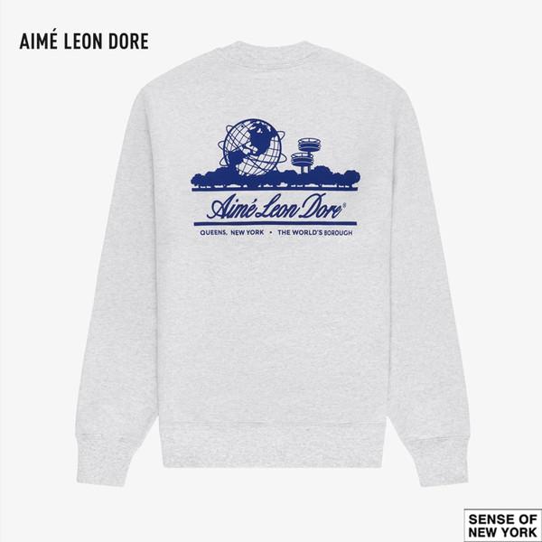 에임레온도르 유니스피어 크루넥 맨투맨 그레이