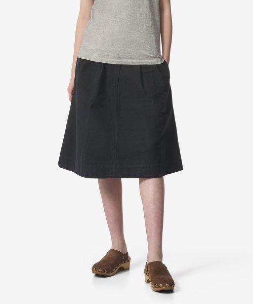 유니폼 스커트 - 블랙 / WHSK0068A23KWQBLK