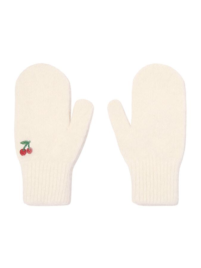키르시 X 피투 니트 손모아 장갑 [아이보리]