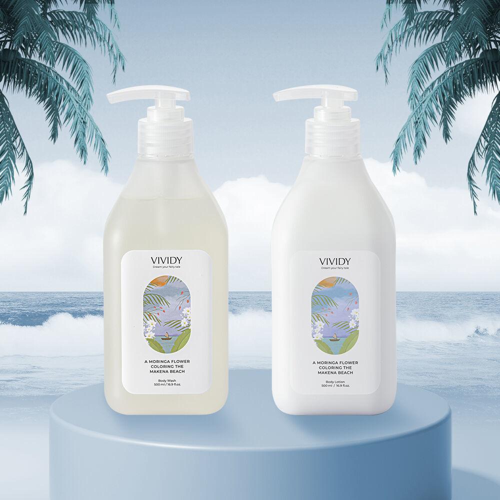 퍼퓸 바디워시+바디로션 2종 세트 (마케나 해변에 물든 모링가)
