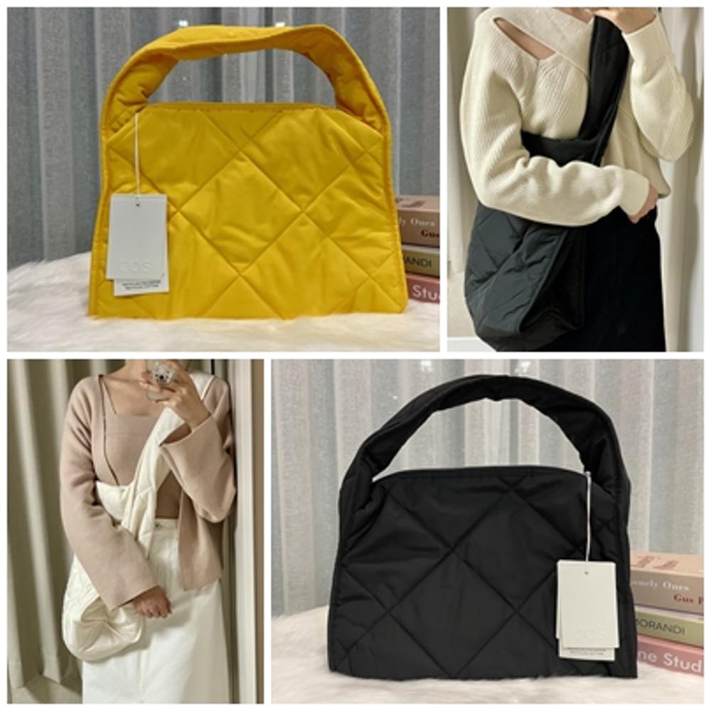 [국내배송] COS 코스 왕 식빵 백 가방 구름 빵 퀼팅 퀼티드 미니 오버사이즈 숄더백 제니