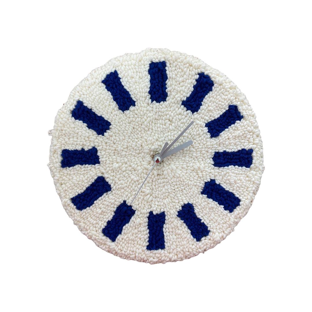 아날로그 무소음 터프팅 벽시계│analog silent tufting wall clock