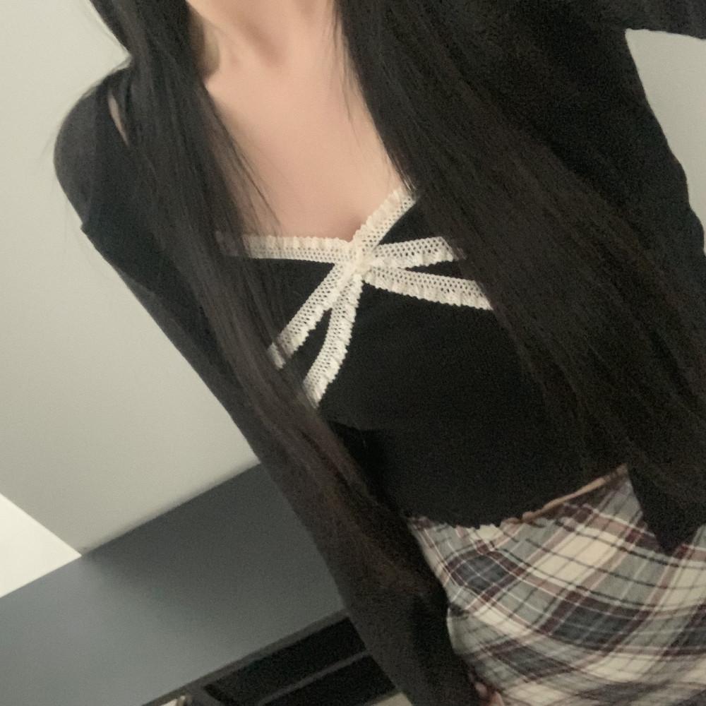 [바로배송] 더블 레이스 골지 크롭 나시 티셔츠