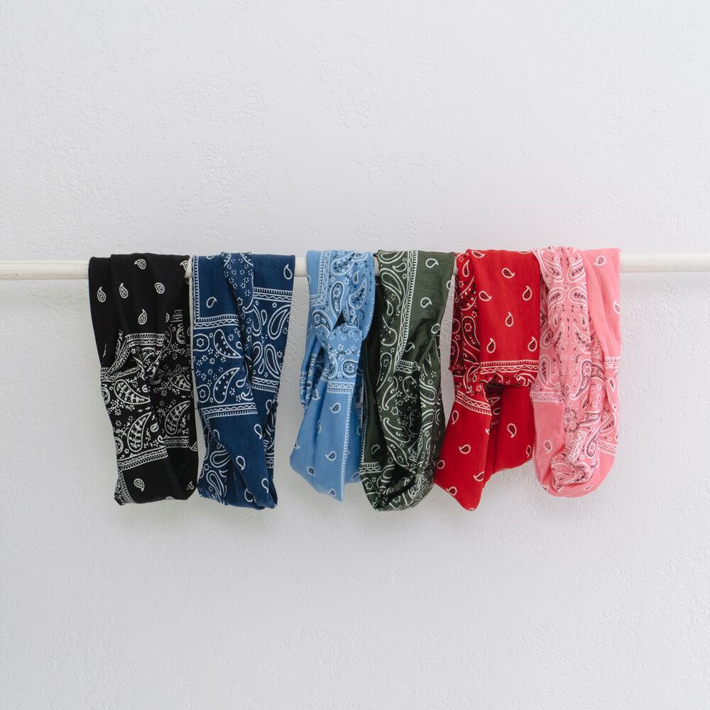 <HATPPY> vandana wide cross hairband 반다나 와이드 크로스 면 헤어밴드