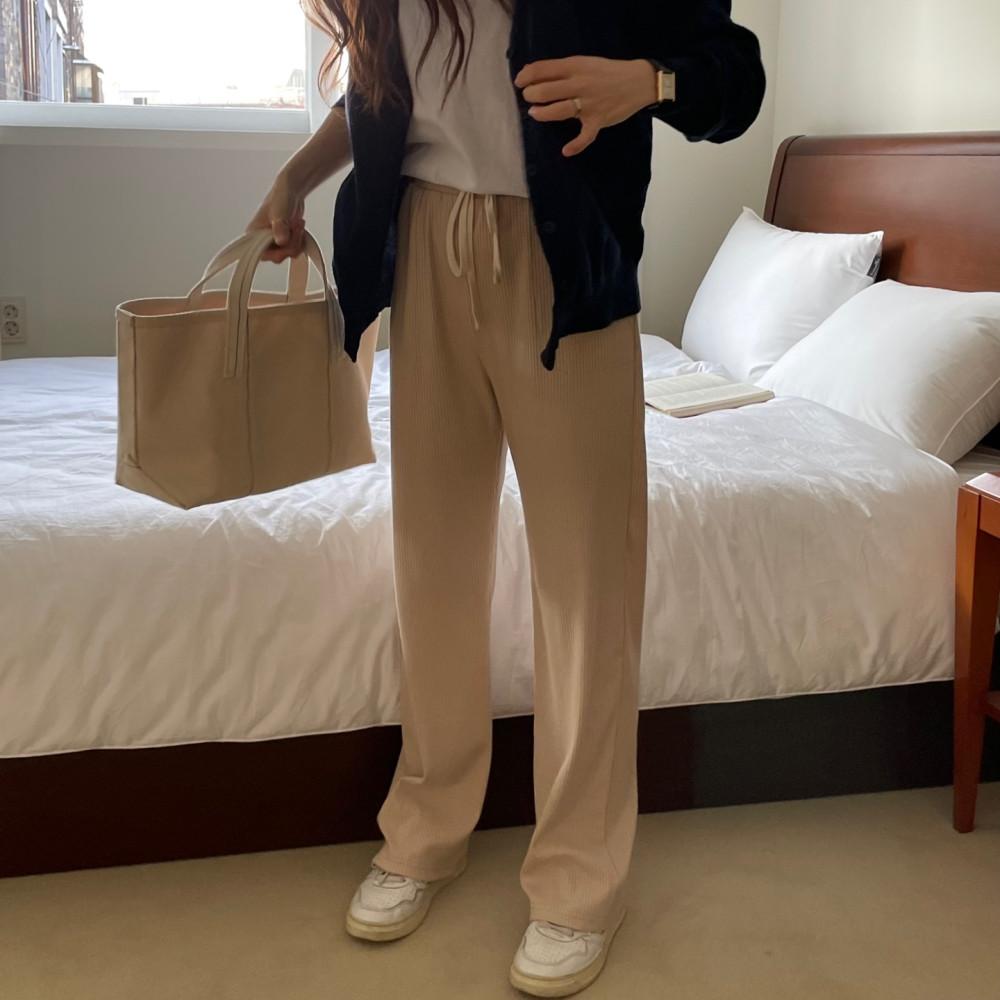 [버터 당일출고] 스프링 베른 골지 팬츠(4color)