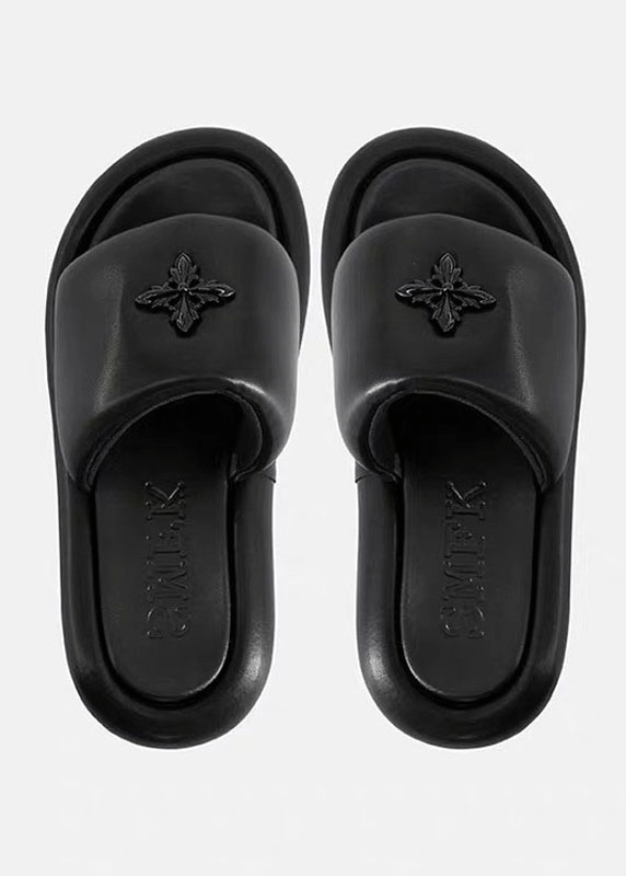 All Black Wand Slippers