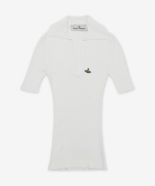 마리나 폴로 니트 - 화이트 / 18030040Y003FA401