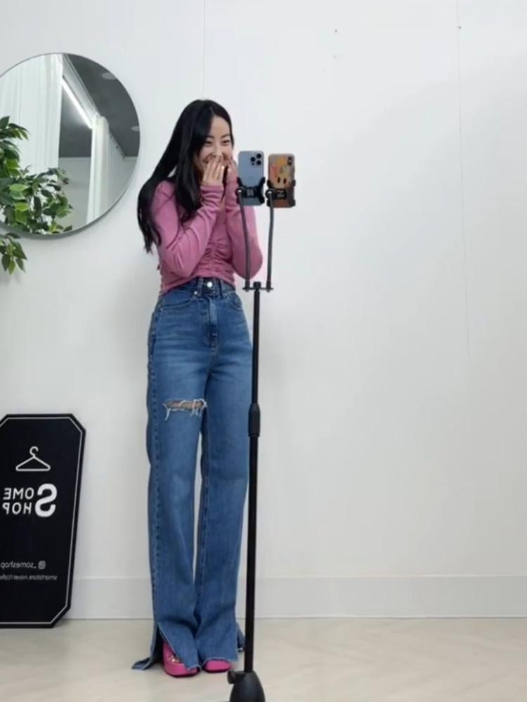 (라방찬스) 레브시티 오비일자청바지