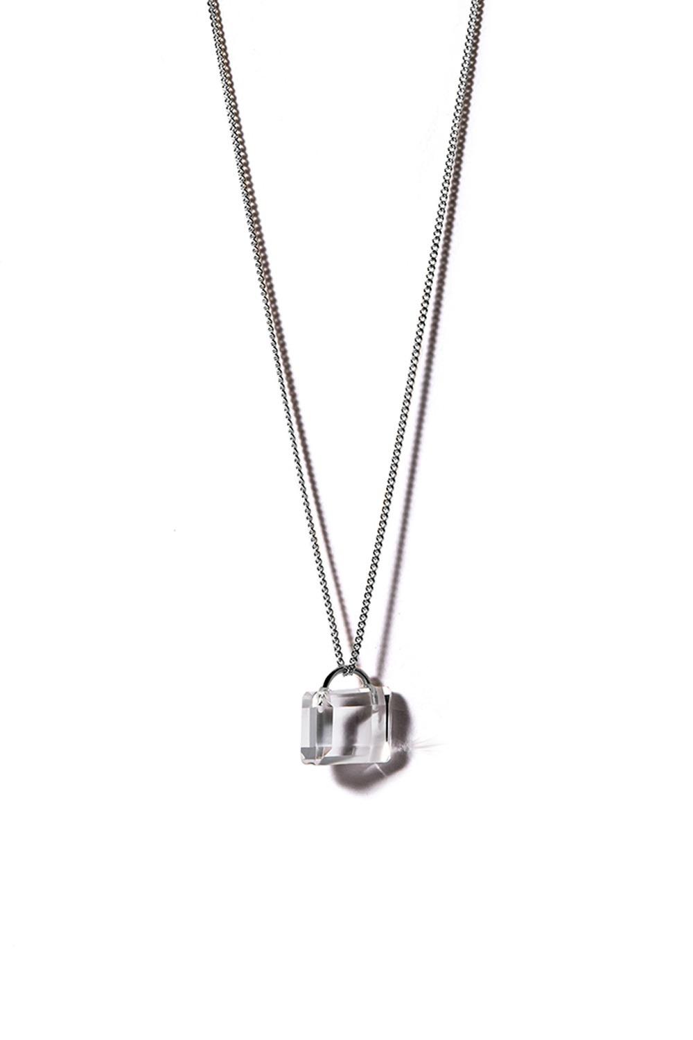 COLORLESS PADLOCK SILVER NECKLACE | COLDFRAME