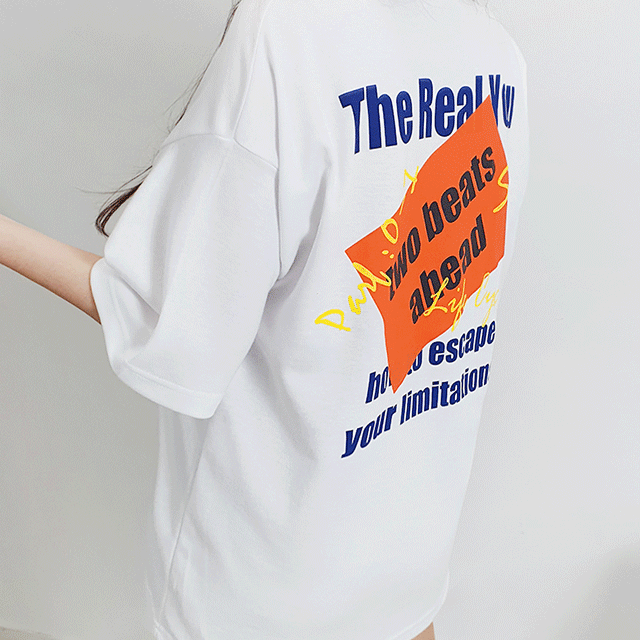 [~99/빅사이즈]왕오버핏 레터링 프린팅 박시 반팔티 3color