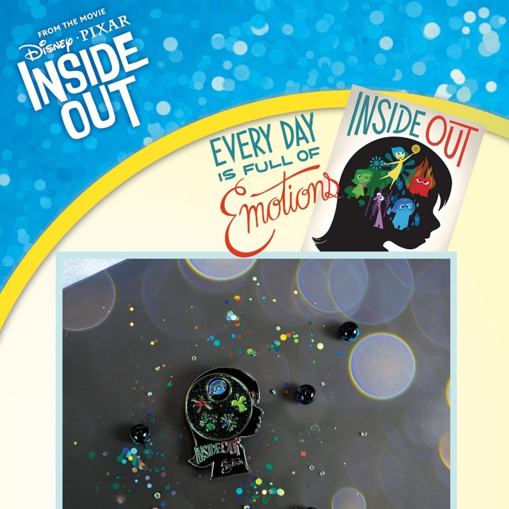 디즈니 인사이드 아웃 라일리 회전 뱃지 Disney Inside out Badge
