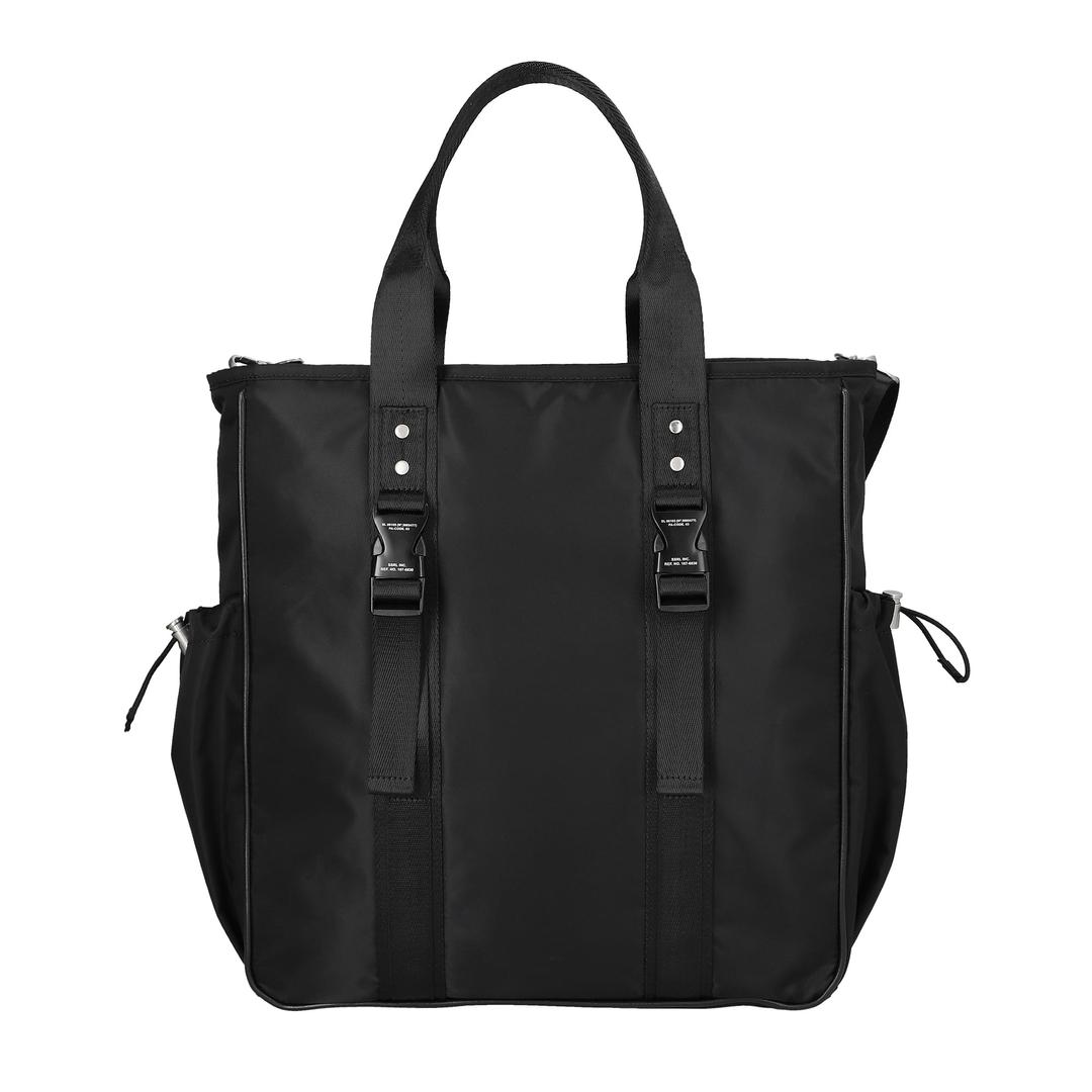 optimal nylon 2way tote bag / black