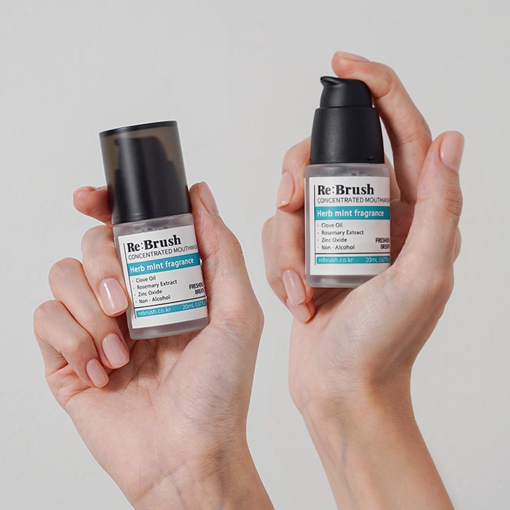 [신제품] 1+1 리브러쉬 입냄새 제거 클로브 100배 농축 미니 가글 20ml+20ml