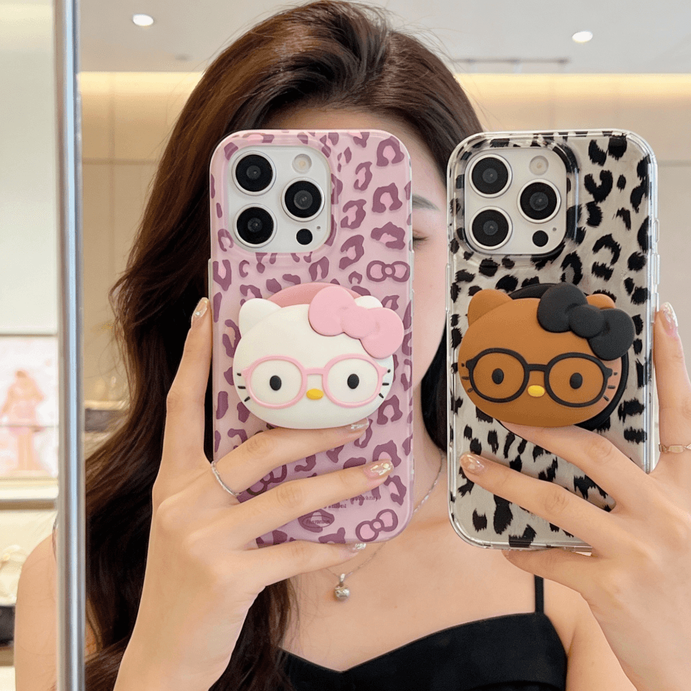 레오파드 헬로키티 아이폰 맥세이프 세트 커플 케이스