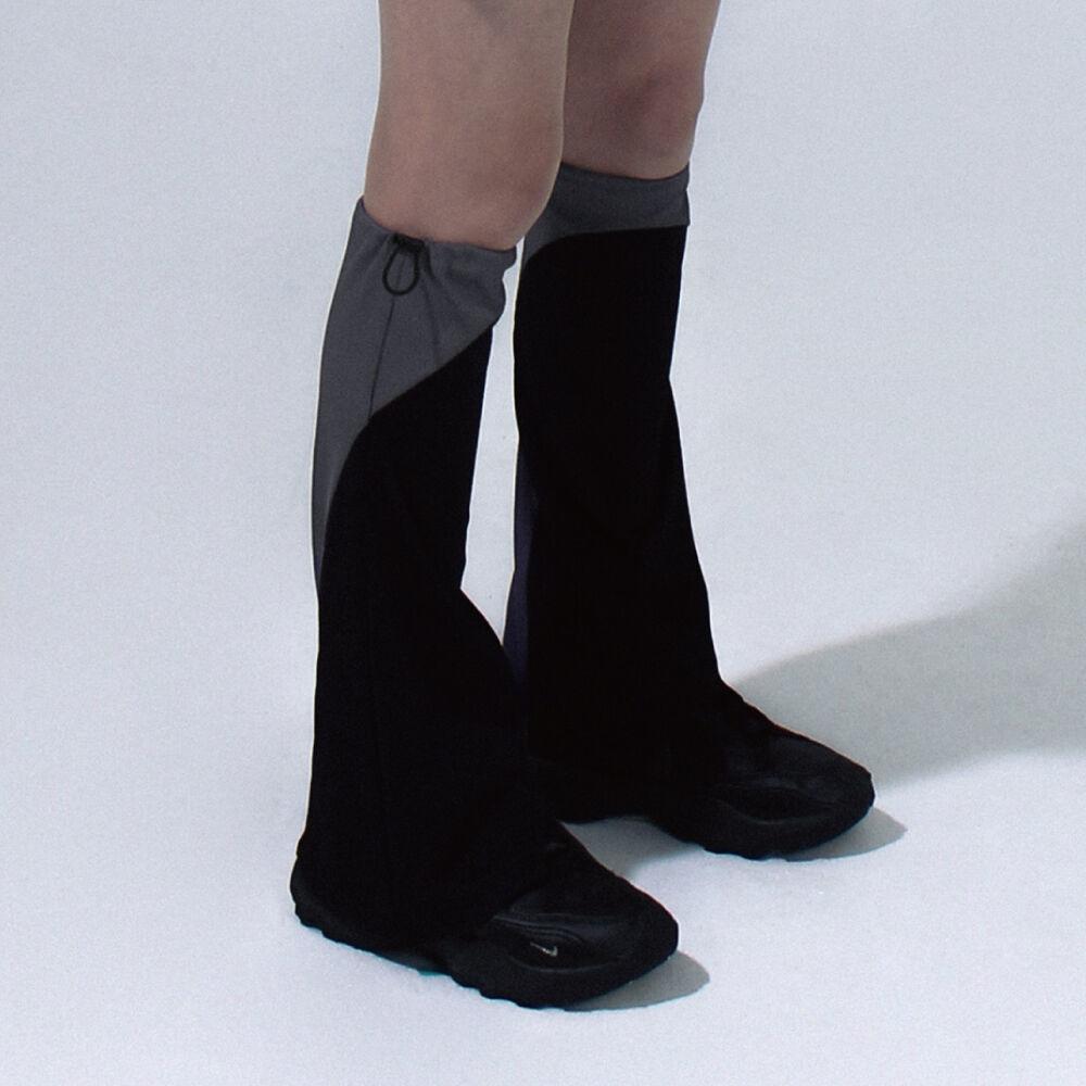 X-String Leg Warmer - Black / Grey