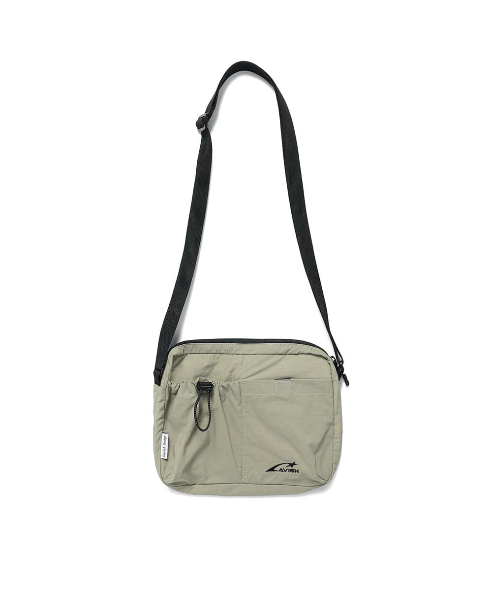NYLON LIGHT WEIGHT CROSS BAG[GREEN]