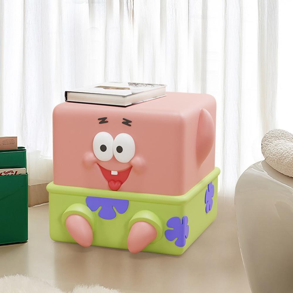 스폰지밥 뚱이 인테리어 사이드 테이블 미니 의자 미니 탁자 장식