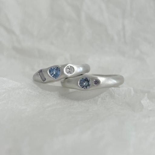 99.9silver 주문제작 은점토 큐빅 반지