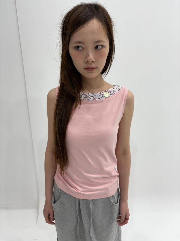 단추 로지 슬리브리스