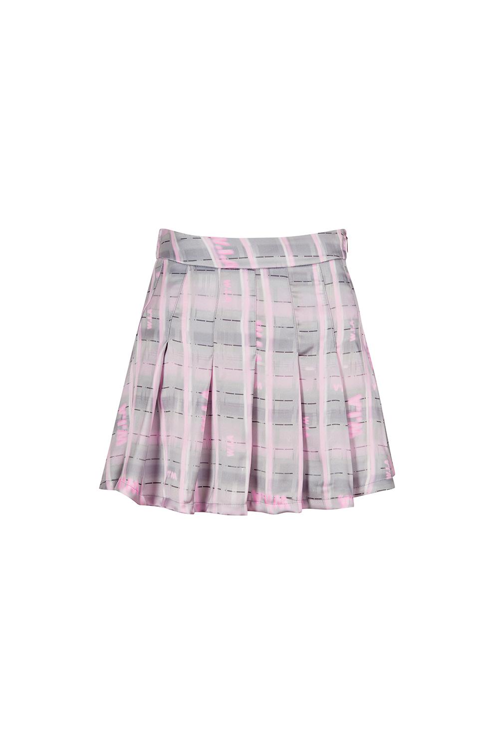ERLANG SATINATED PLEATED SKIRT